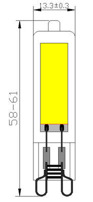 TAM CAM G9 3W LED AMPUL 120lm / w 2700K FML-003