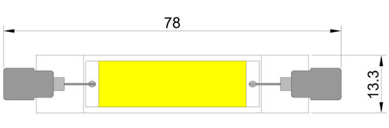 TAM CAM R7S 4W LED AMPUL 130lm / w 2700K